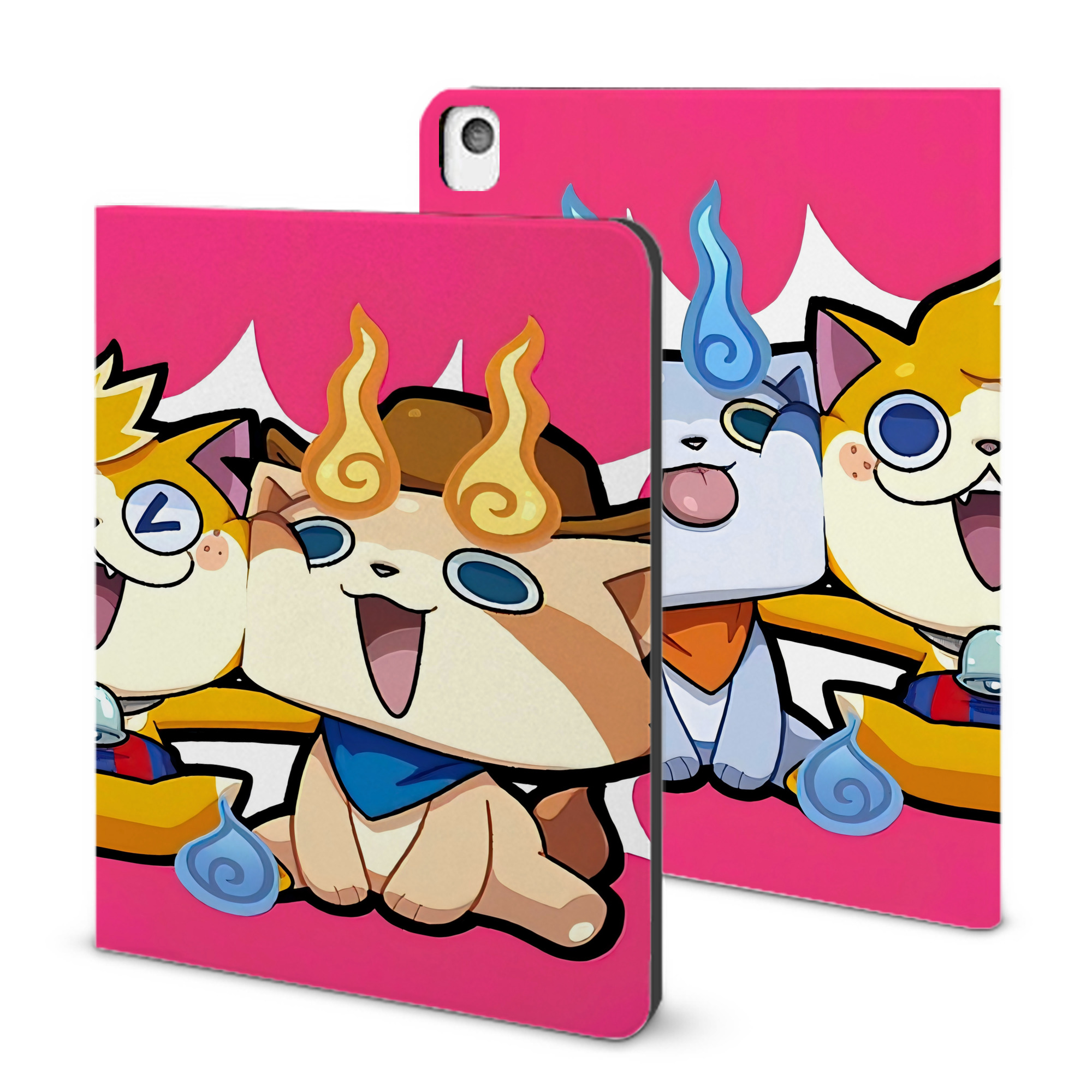 （画像用） 妖怪ウォッチ Yo-kai Watch IPadケース ペンホルダー付き ブックスタイルデザイン